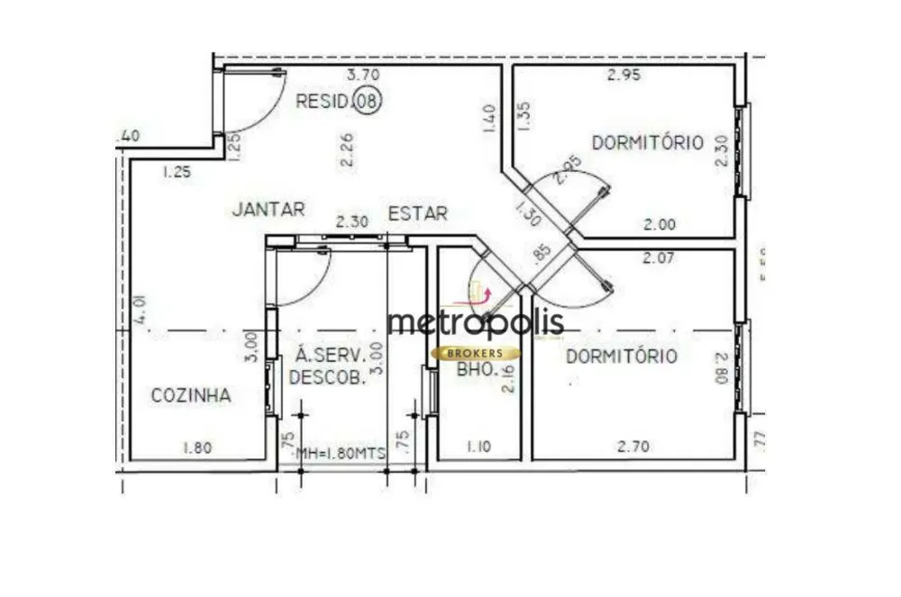 Apartamento, 2 quartos, 44 m² - Foto 2