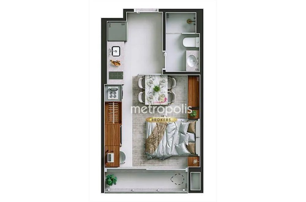 Kitnet-Studio, 24 m² - Foto 6