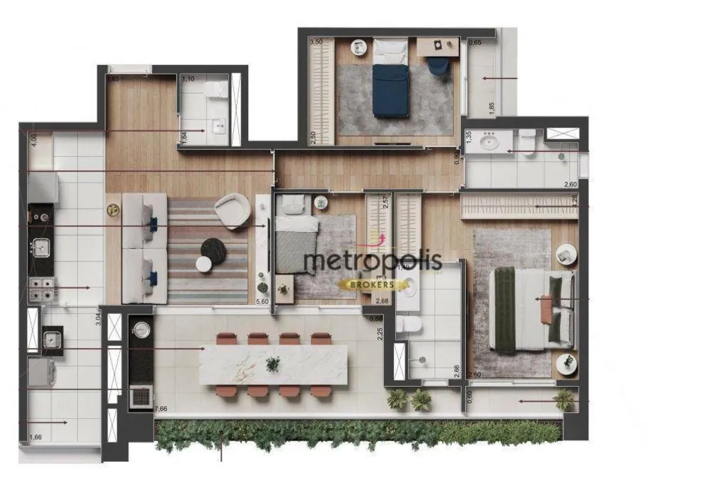 Apartamento, 3 quartos, 107 m² - Foto 12