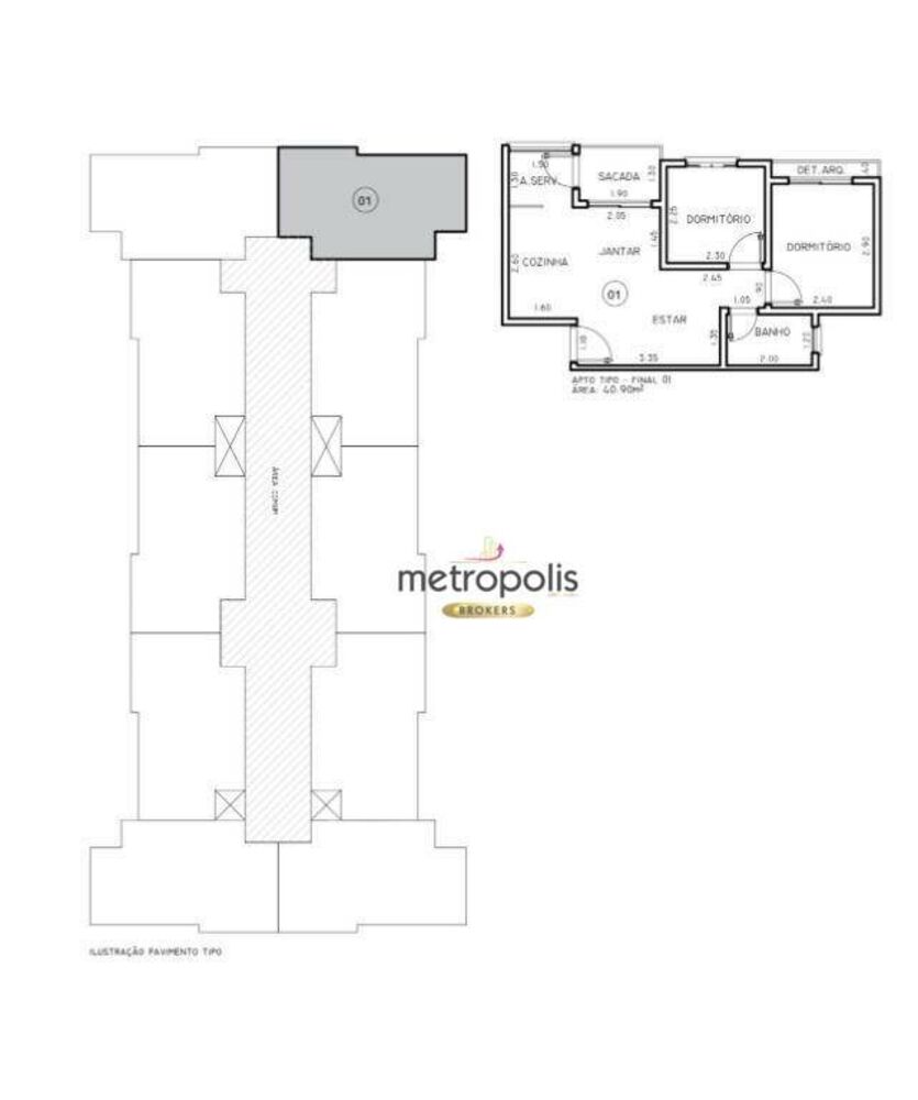 Apartamento, 2 quartos, 70 m² - Foto 2