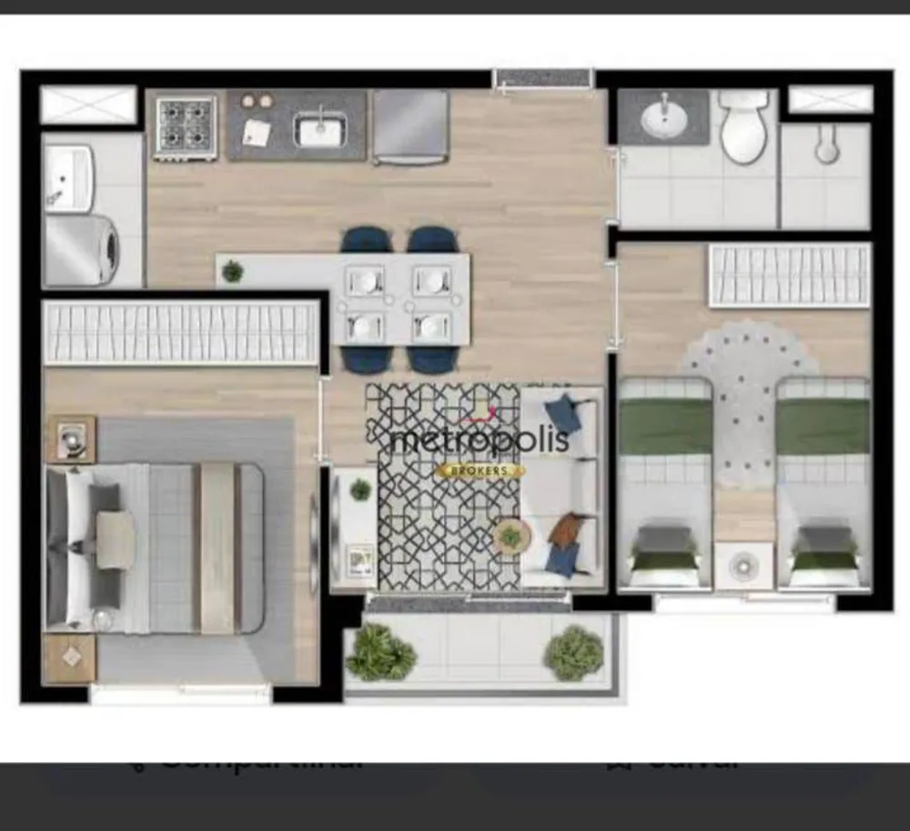 Apartamento, 2 quartos, 38 m² - Foto 12