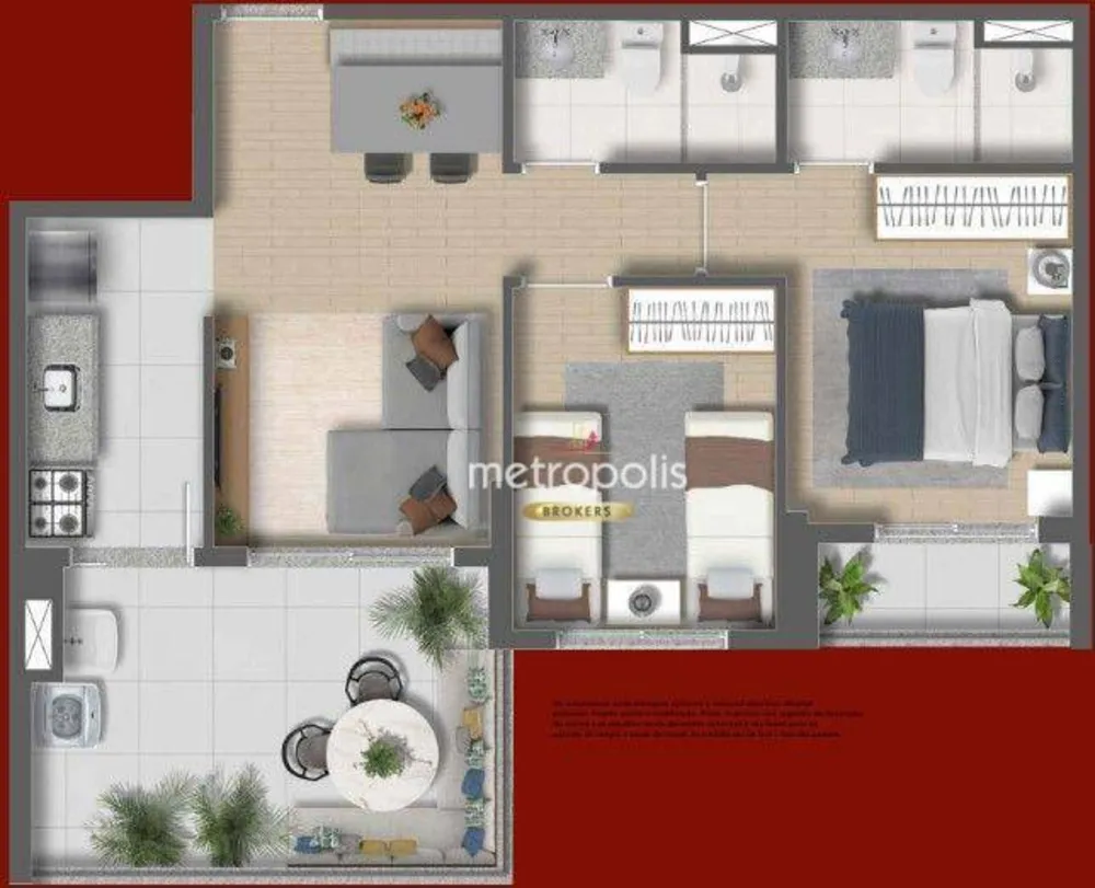 Apartamento, 2 quartos, 57 m² - Foto 4