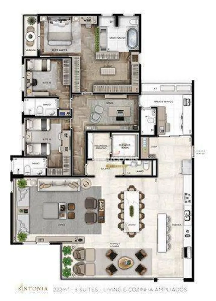 Apartamento, 4 quartos, 222 m² - Foto 7