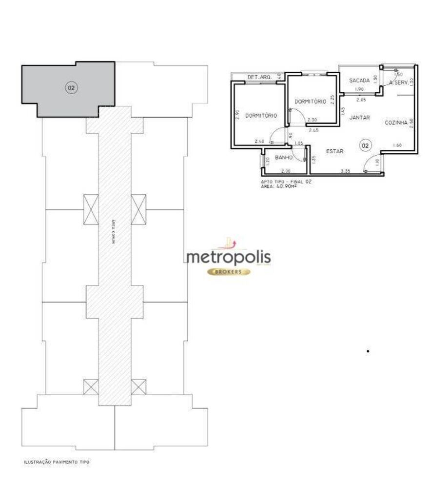 Apartamento, 2 quartos, 60 m² - Foto 2
