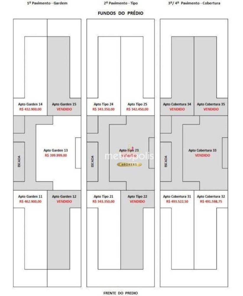 Apartamento à venda com 2 quartos, 44m² - Foto 3