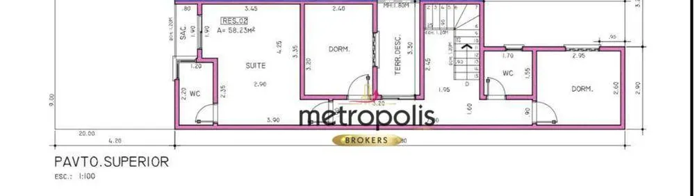 Sobrado, 3 quartos, 117 m² - Foto 8