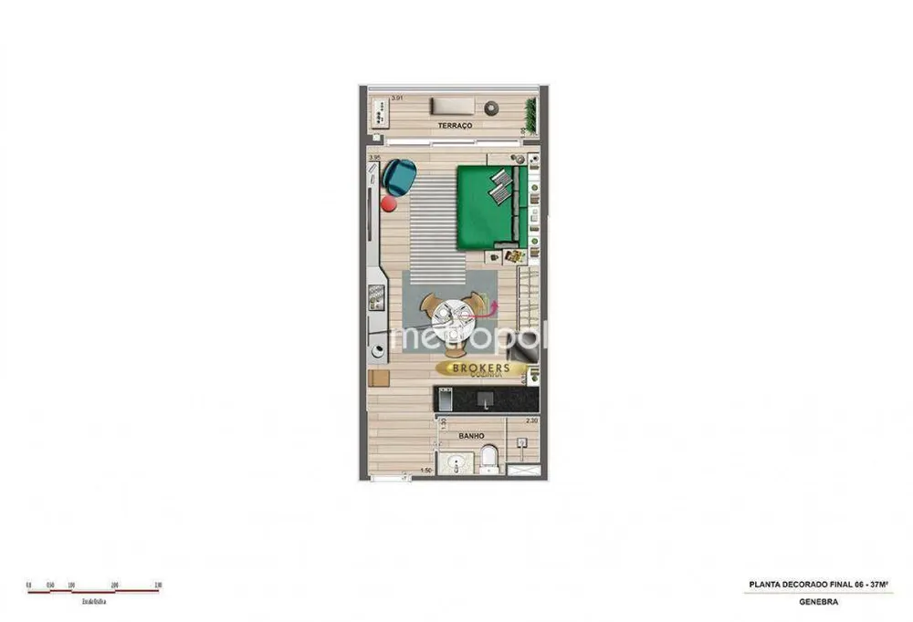 Kitnet-Studio, 42 m² - Foto 15