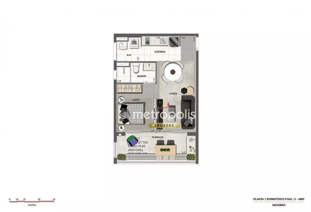 Kitnet-Studio, 42 m² - Foto 12