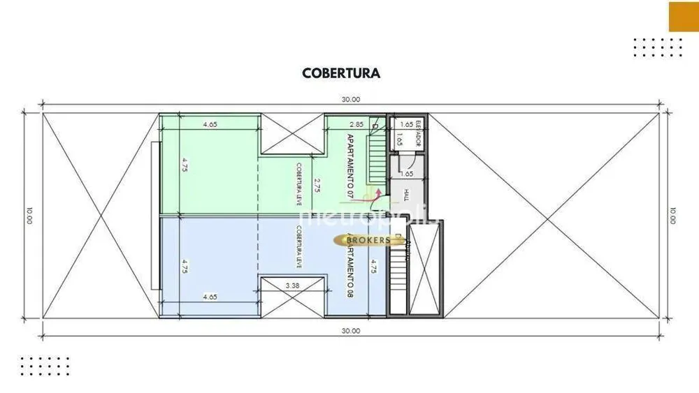 Cobertura, 2 quartos, 102 m² - Foto 3