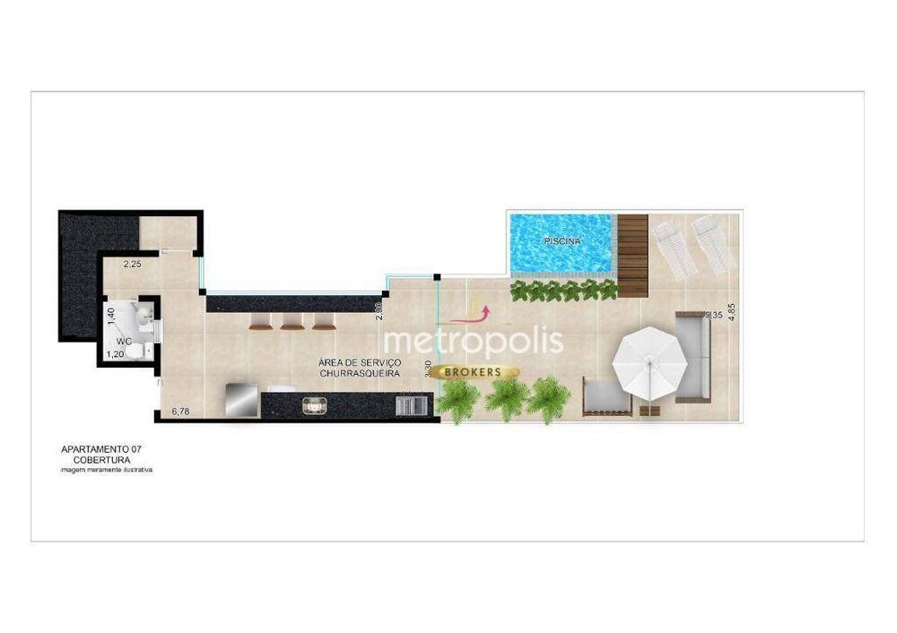 Cobertura à venda com 3 quartos, 64m² - Foto 8