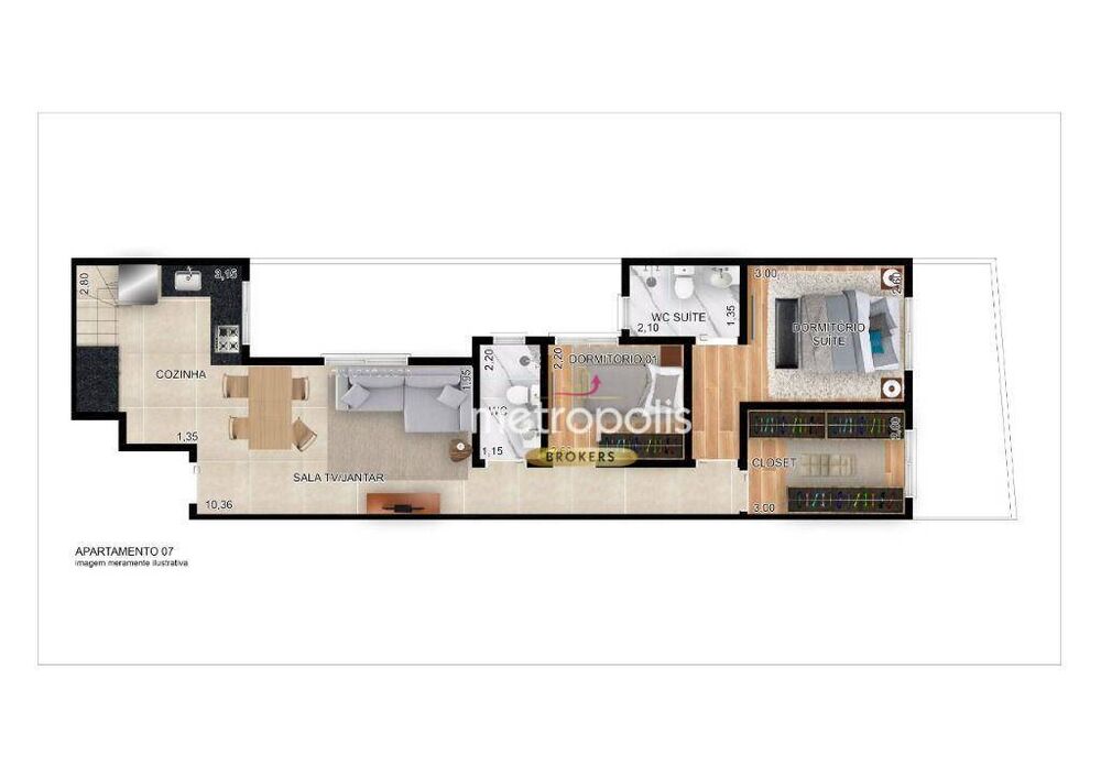 Cobertura à venda com 3 quartos, 64m² - Foto 7