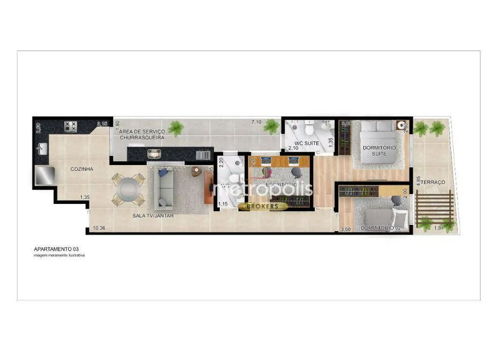Apartamento, 2 quartos, 64 m² - Foto 7