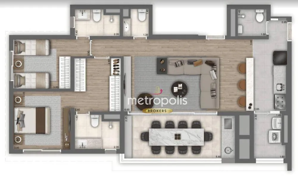 Apartamento, 2 quartos, 104 m² - Foto 1