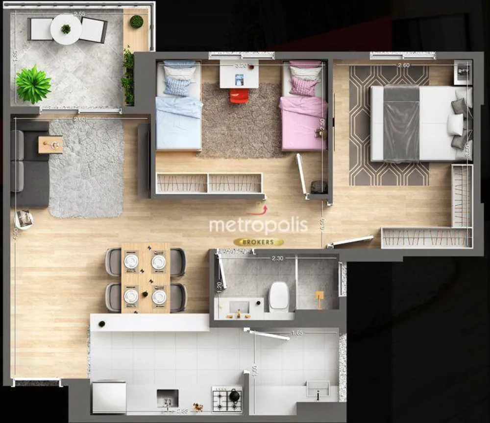 Apartamento, 2 quartos, 53 m² - Foto 12