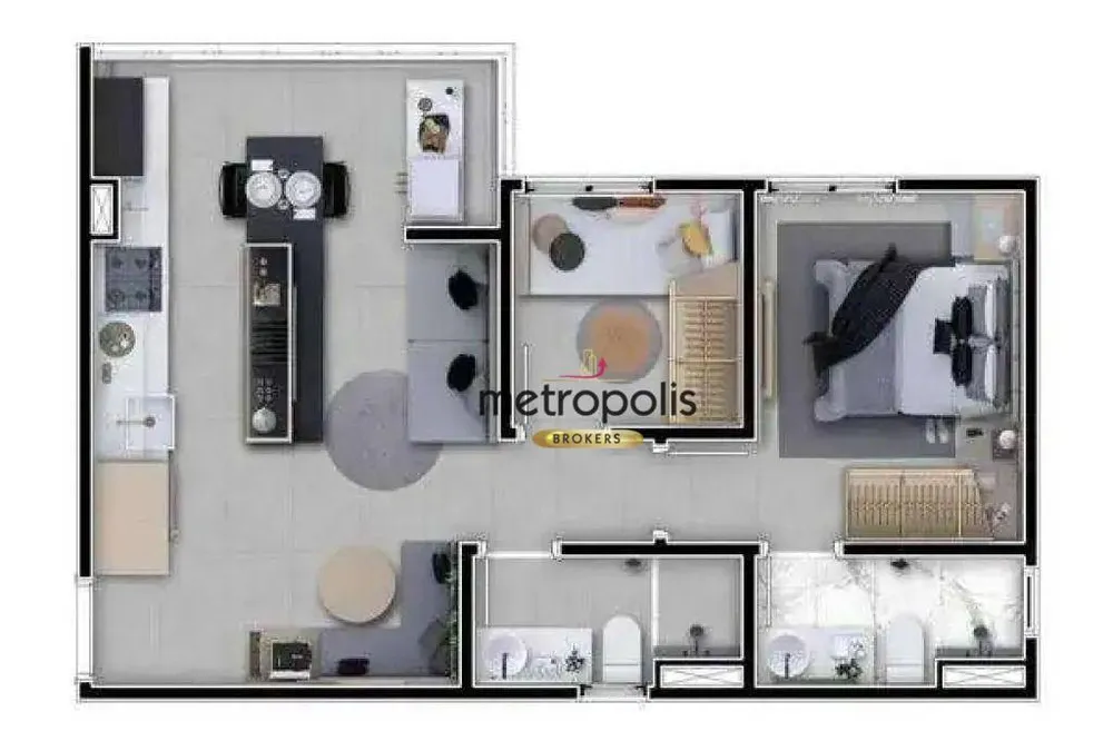 Apartamento, 2 quartos, 44 m² - Foto 8