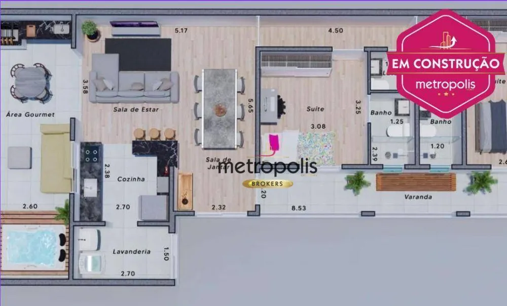 Apartamento, 2 quartos, 120 m² - Foto 5