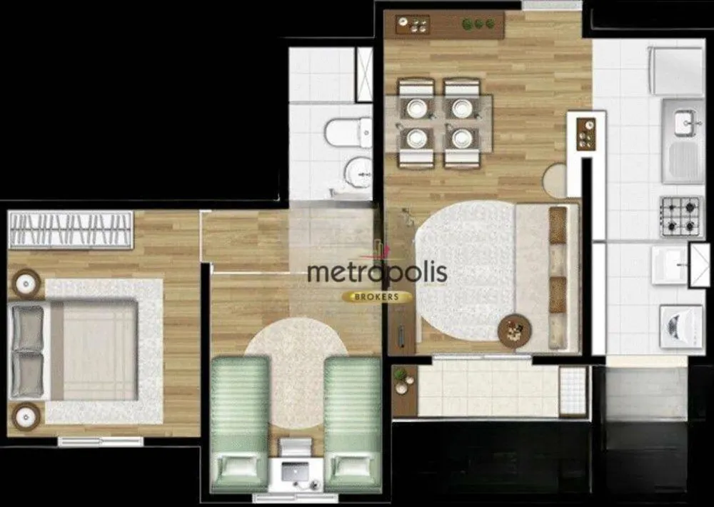Apartamento, 2 quartos, 47 m² - Foto 4
