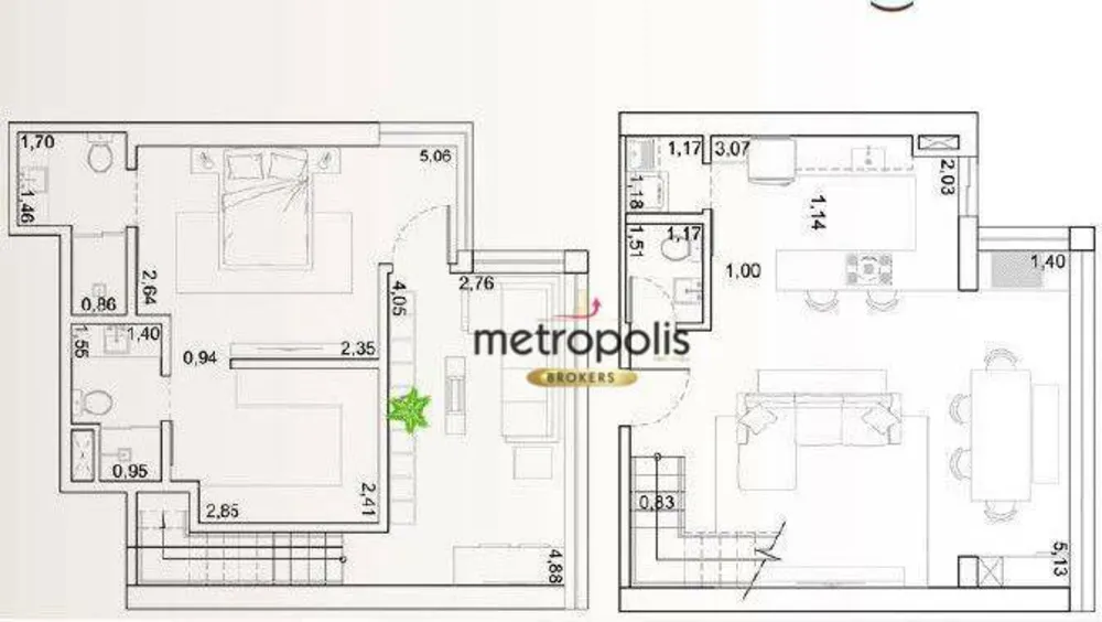 Cobertura, 2 quartos, 100 m² - Foto 2