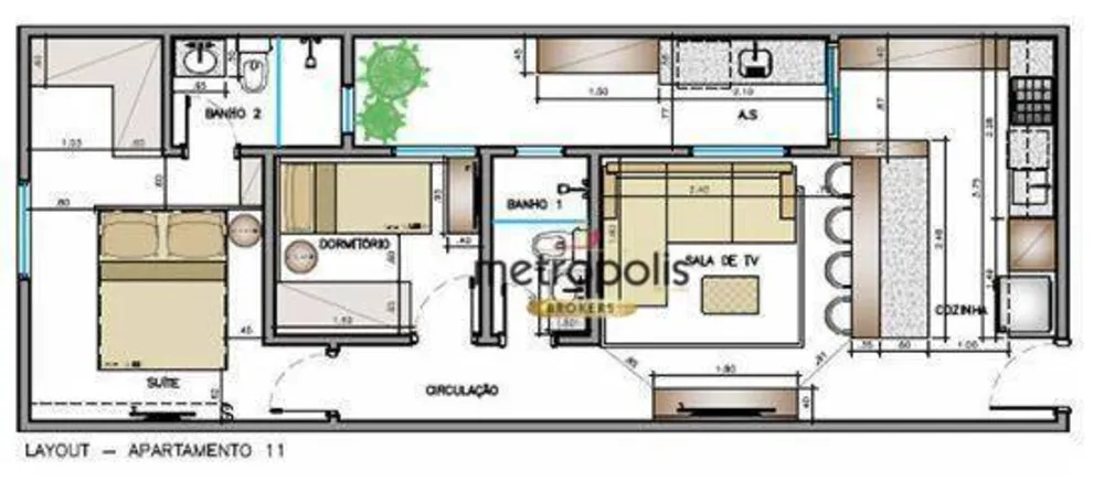 Cobertura, 2 quartos, 119 m² - Foto 11