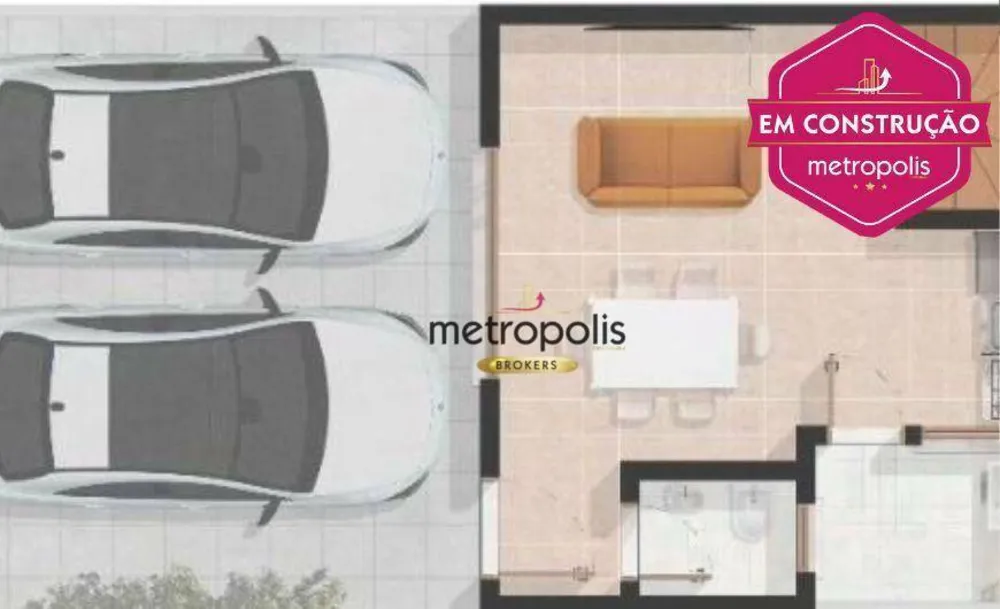 Sobrado, 2 quartos, 85 m² - Foto 1