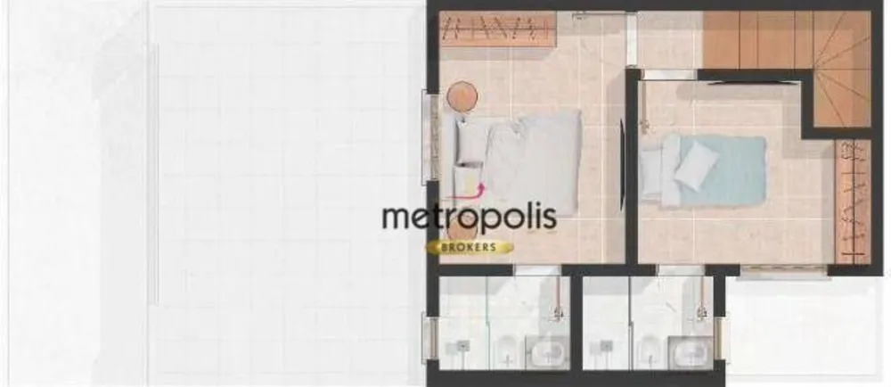 Sobrado, 2 quartos, 85 m² - Foto 2
