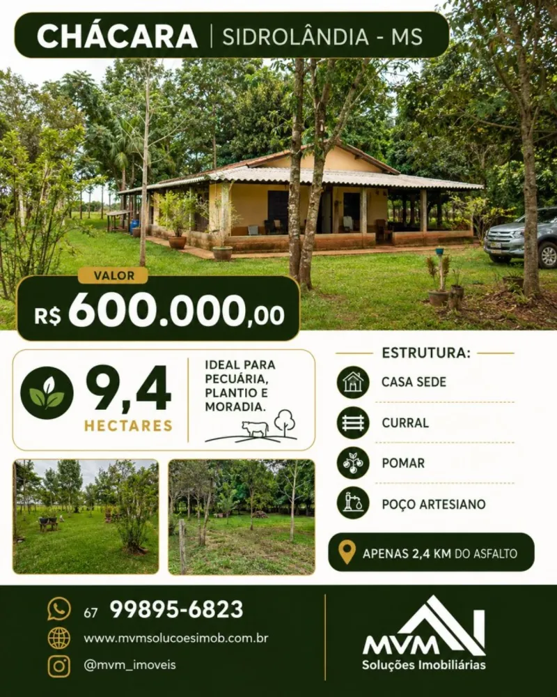 Chácara, 3 quartos, 9 hectares - Foto 6