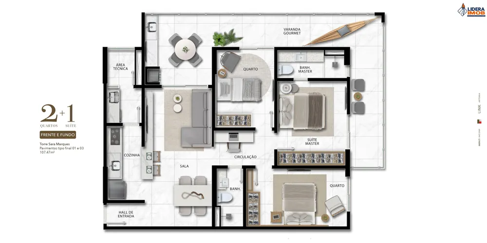 Apartamento, 3 quartos, 84 m² - Foto 7