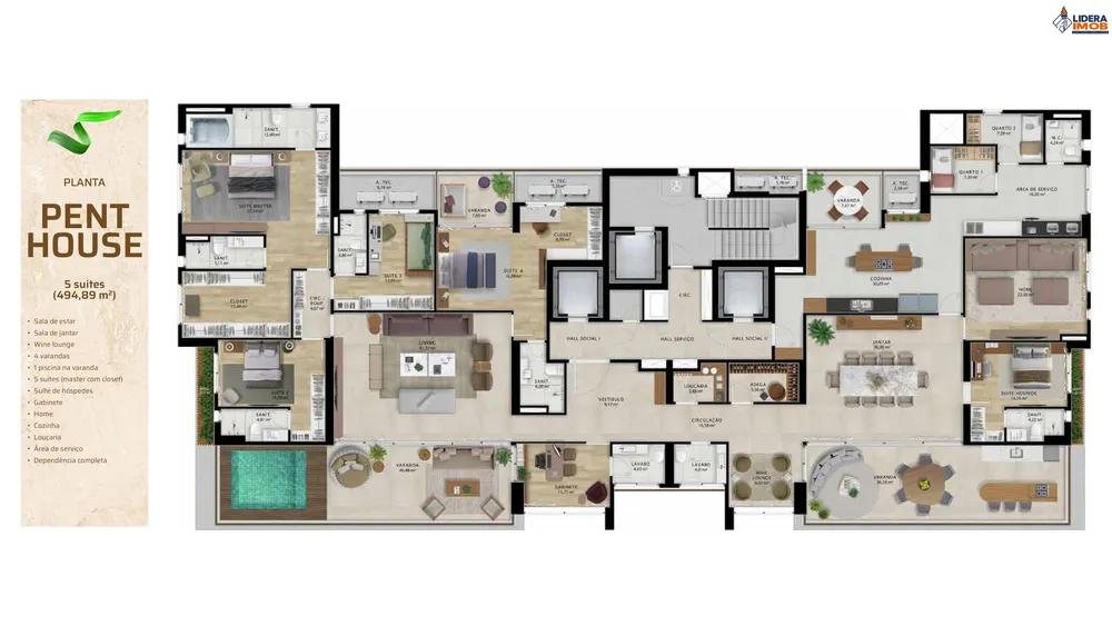Apartamento, 4 quartos, 225 m² - Foto 12