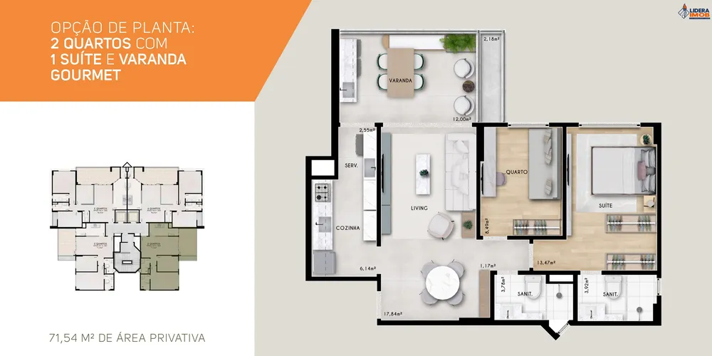 Apartamento, 2 quartos, 71 m² - Foto 14