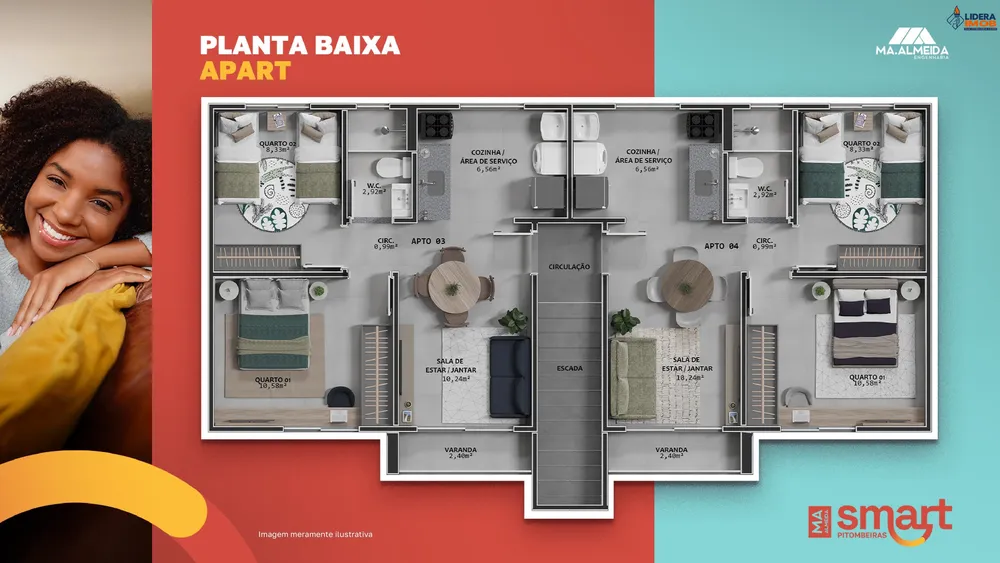 Apartamento, 2 quartos, 43 m² - Foto 5