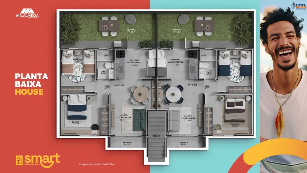 Apartamento, 2 quartos, 43 m² - Foto 13