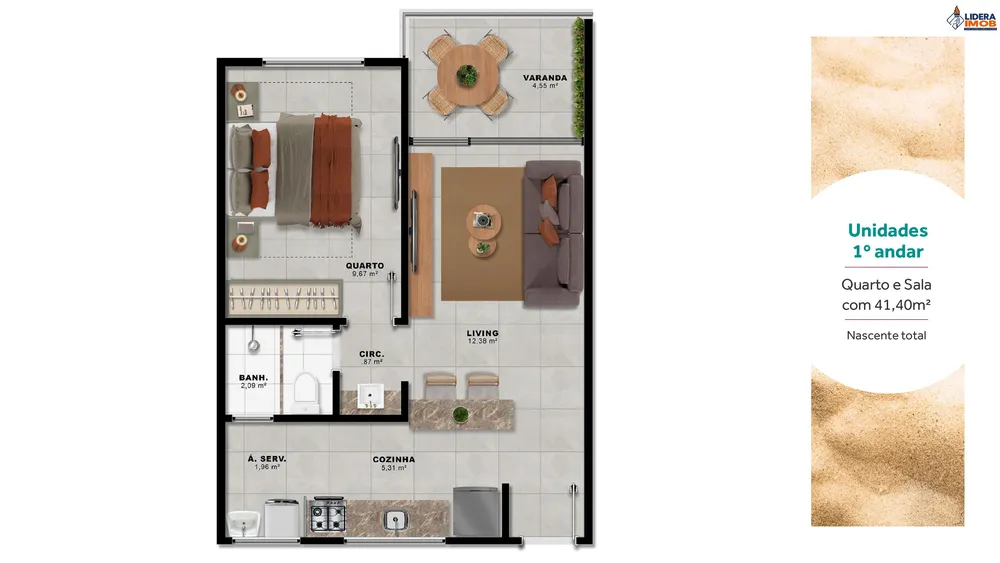 Apartamento, 1 quarto, 41 m² - Foto 15
