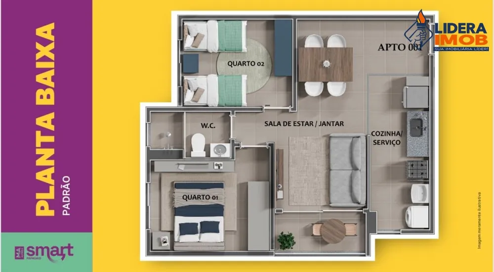 Apartamento, 2 quartos, 50 m² - Foto 16