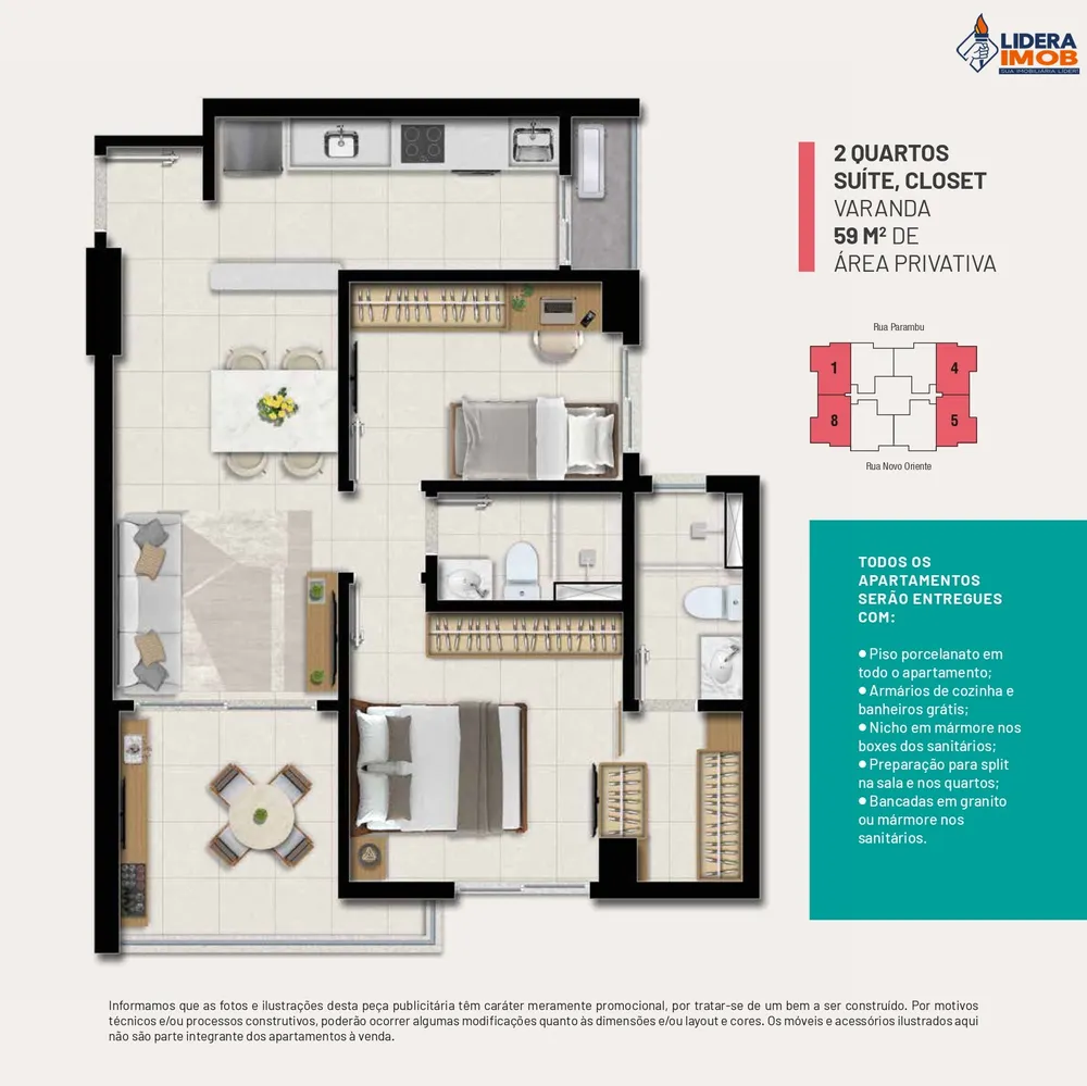 Apartamento, 2 quartos, 54 m² - Foto 11