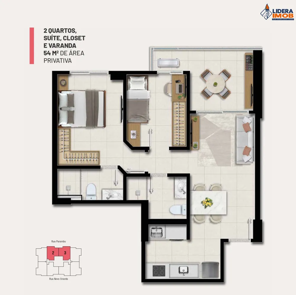 Apartamento, 2 quartos, 54 m² - Foto 12