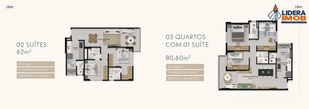 Apartamento, 2 quartos, 62 m² - Foto 5