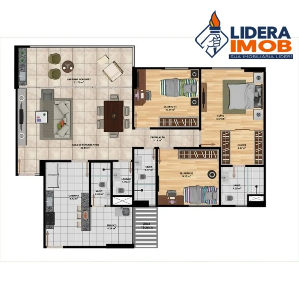 Apartamento, 2 quartos, 106 m² - Foto 9