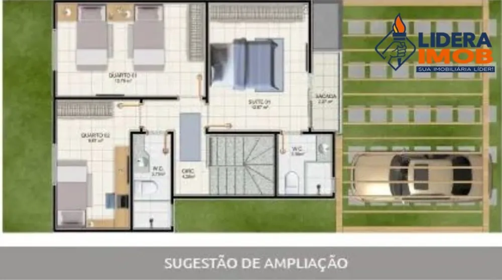 Casa, 3 quartos - Foto 2