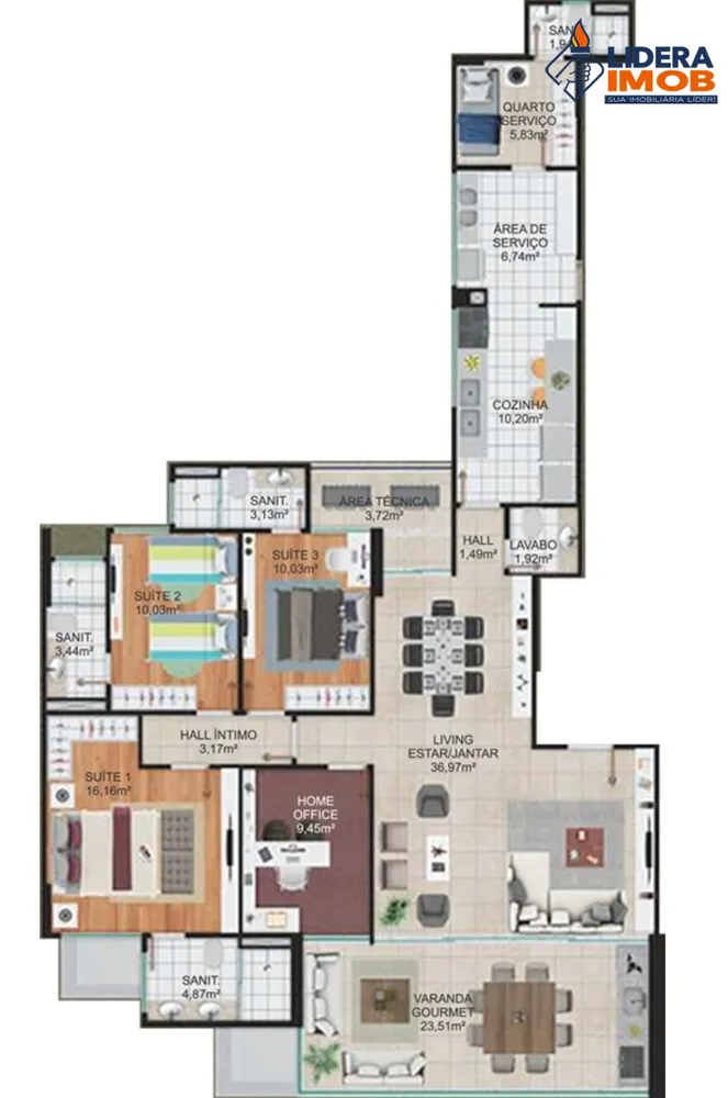 Apartamento, 3 quartos, 175 m² - Foto 16