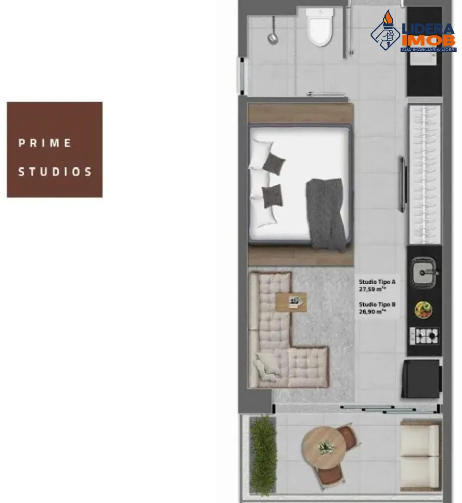 Apartamento, 1 quarto, 27 m² - Foto 4