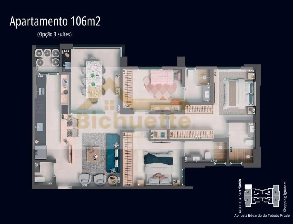Apartamento, 3 quartos, 106 m² - Foto 7