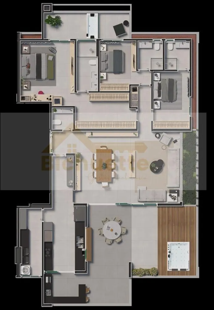 Cobertura, 3 quartos, 227 m² - Foto 9