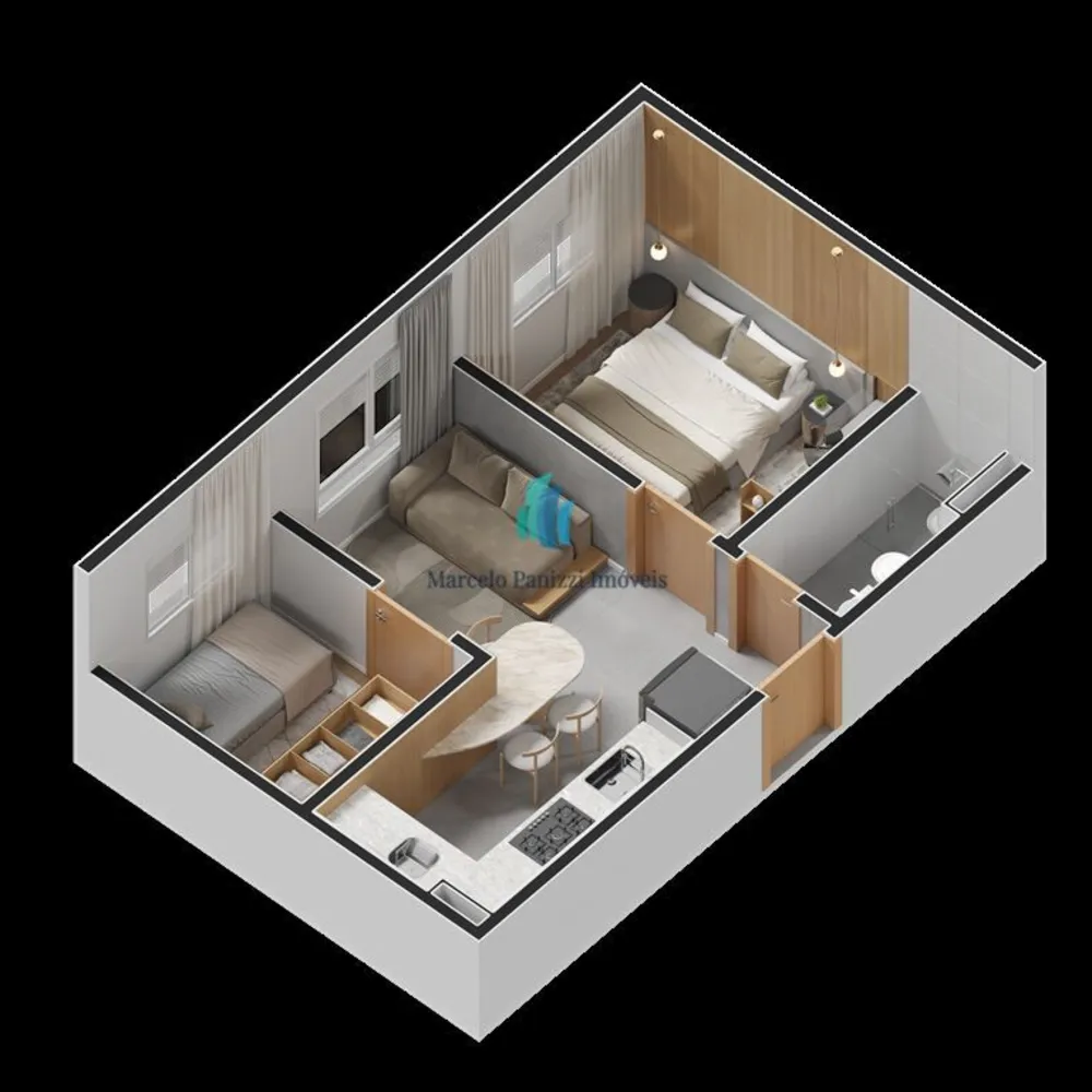 Apartamento, 2 quartos, 35 m² - Foto 6