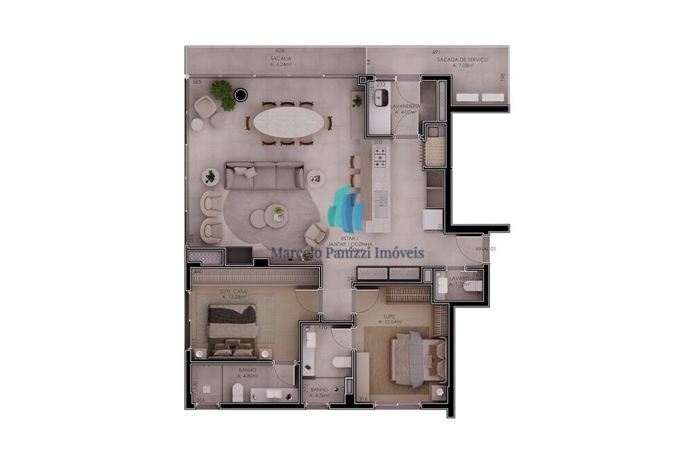 Apartamento, 2 quartos, 123 m² - Foto 4