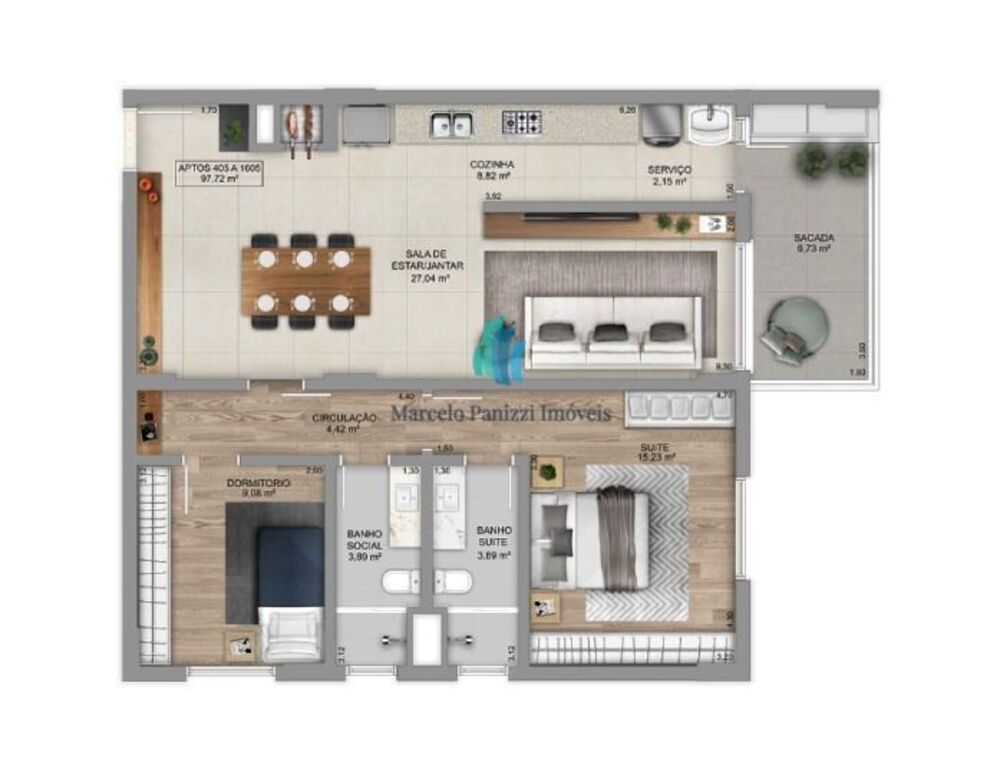 Apartamento, 2 quartos, 97 m² - Foto 4