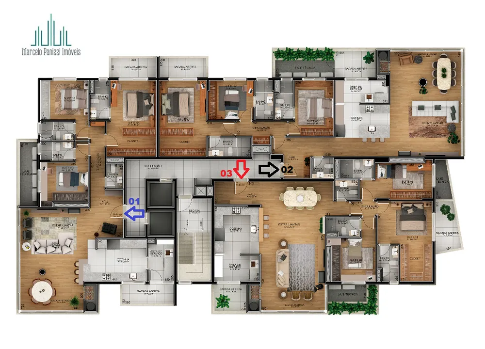Apartamento, 3 quartos, 143 m² - Foto 10