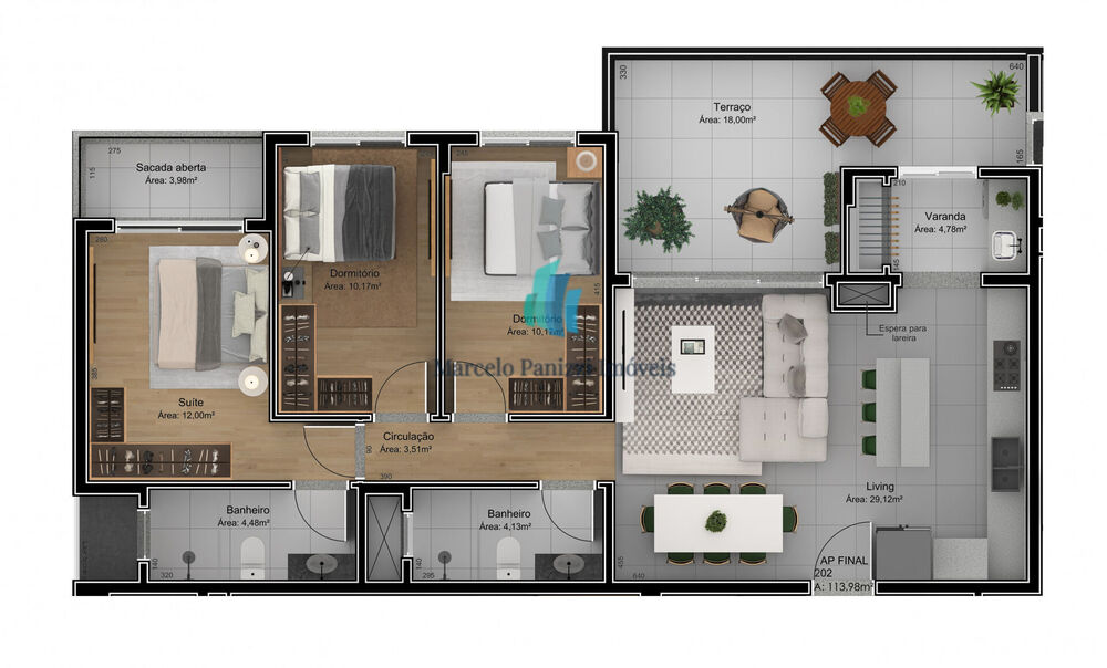 Apartamento, 3 quartos, 113 m² - Foto 8
