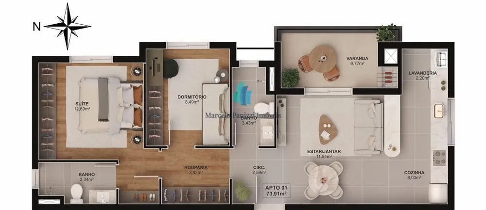 Apartamento, 2 quartos, 66 m² - Foto 13