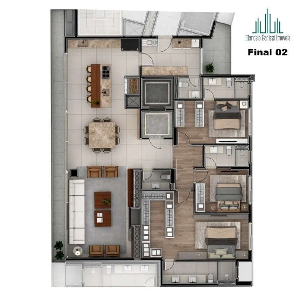 Apartamento, 3 quartos, 205 m² - Foto 19
