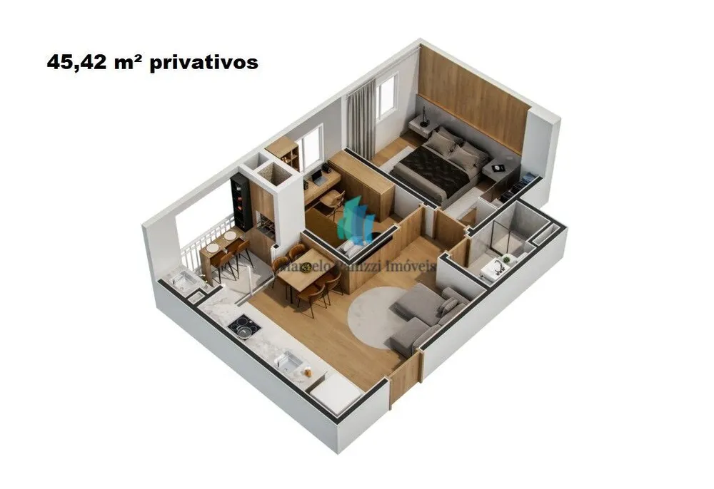 Apartamento, 2 quartos, 45 m² - Foto 12